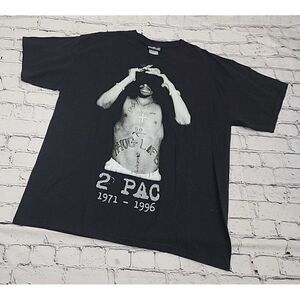 *RARE* Y2K Vintage Tupac Shakur Thug Life 1971-1996 Memorial Rap Tee T-Shirt